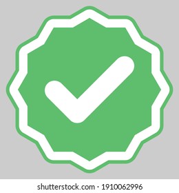 Marcas de verificación, Marcas de marca, Aceptadas, Aprobadas, Sí, Correctas, Correctas, Opciones Derechas, Finalización De Tarea, Votación. - símbolos de marca vectorial en verde. Icono aislado. Ilustración vectorial de estilo plano.