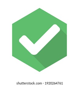 Marcas de verificación, Marcas de marca, Aceptadas, Aprobadas, Sí, Correctas, Correctas, Opciones Derechas, Finalización De Tarea, Votación. - símbolos de marca vectorial en verde. Icono aislado.