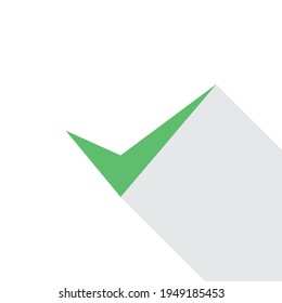 Marcas de verificación, Marcas de marca, Aceptadas, Aprobadas, Sí, Correctas, Correctas, Opciones Derechas, Finalización De Tarea, Votación. - símbolos de marca vectorial en verde. Icono aislado.