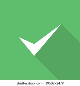 Check marks, Tick marks, Accepted, Approved, Yes, Correct, Ok, Right Choices, Task Completion, Voting. - vector mark symbols in green. Isolated icon.