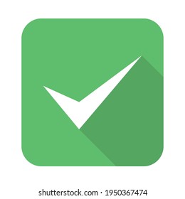 Check marks, Tick marks, Accepted, Approved, Yes, Correct, Ok, Right Choices, Task Completion, Voting. - vector mark symbols in green. Isolated icon.