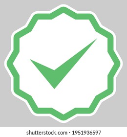 Marcas de verificación, Marcas de marca, Aceptadas, Aprobadas, Sí, Correctas, Correctas, Opciones Derechas, Finalización De Tarea, Votación. - símbolos de marca vectorial en verde. Icono aislado.