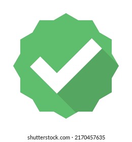 Check marks, Tick marks, Accepted, Approved, Yes, Correct, Ok, Right Choices, Task Completion, Voting. - vector mark symbols in green. Isolated icon.