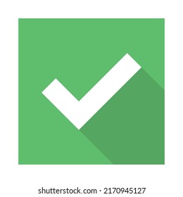 Check marks, Tick marks, Accepted, Approved, Yes, Correct, Ok, Right Choices, Task Completion, Voting. - vector mark symbols in green. Isolated icon.