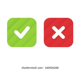 Marca de verificação dos ícones de tendência. Elementos vetoriais para design