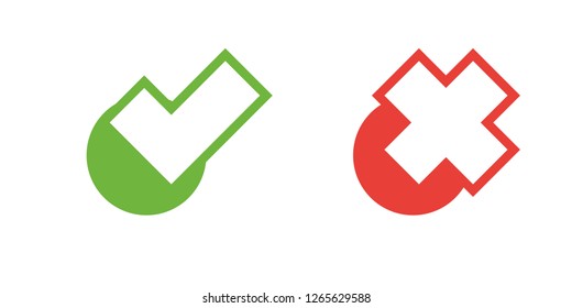 Check marks vector icons