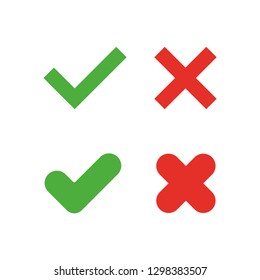Check marks vector icons