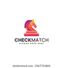 Check Match Gradient Colorful Logo