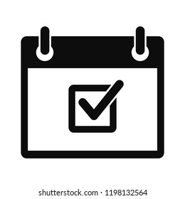 Check meeting date icon. Simple illustration of check meeting date vector icon for web design isolated on white background