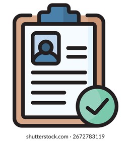 Modernes Vektorsymbol überprüfen - Vorlage für minimale Illustrationssymbole für Web Mobile App UI-Design