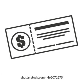 check money bank icon vector isolated design