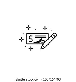 Check, money, dollar icon. Element of modern business icon