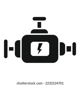 Check motor icon simple vector. Car inspection. Automobile service