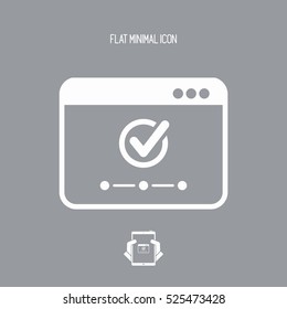 Check network - Vector flat minimal icon