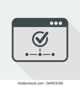Check network - Vector flat minimal icon