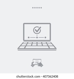 Check network vector icon