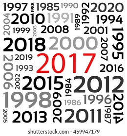 Check new year 2017 - background