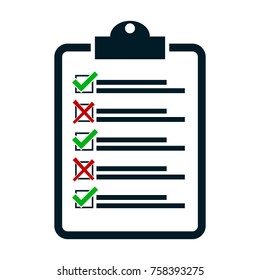 Check No Yes, Vector Checklist Icon