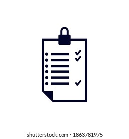 Check note design vector, Fitness equipment icon concept, Creative Gym Symbol, Illustration
