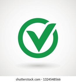 Check, ok, yes icon approved vector illustration. Check mark icon on white background. Vector illustration - Vector illustration