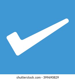 Check on blue background.