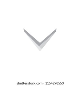 check on white background