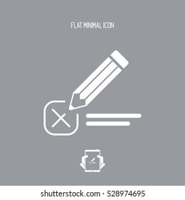 Check option - Minimal vector icon