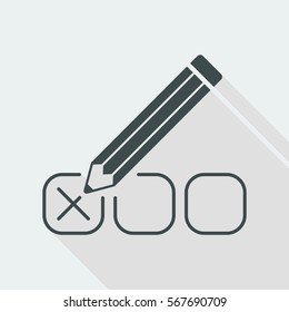 Check option - Minimal vector icon