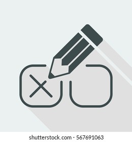 Check option - Minimal vector icon