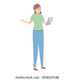 Check order icon cartoon vector. Online store. Digital app