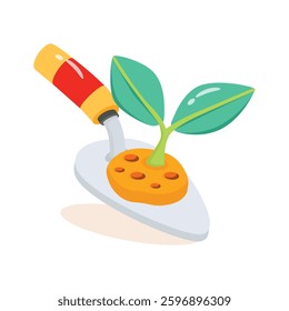 Check out 3d style icon of farming trowel