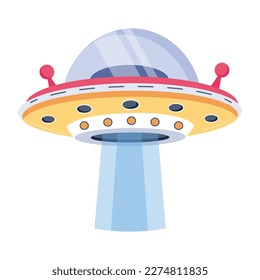 Check out alien ship flat icon 