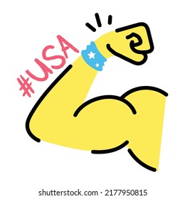 Check out amazing sticker of USA wristband