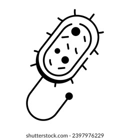 Check out bacteria line icon 