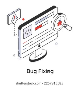 Check out bug fixing 3d icon 