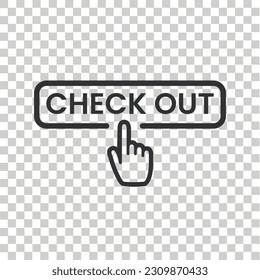 Botón de desprotección aislado en fondo transparente. ahora haga clic en el icono con el cursor Finger. Desproteger símbolo con el botón Click. Comprobar la plantilla de vector de icono plano