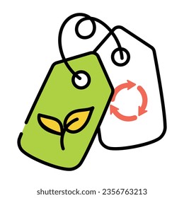 Check out doodle icon of eco labels 