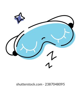 Echa un vistazo al icono del doodle de la máscara de dormir 