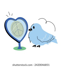 Check out doodle mini illustration of calmness 