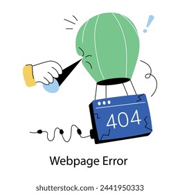 Check out doodle mini illustration of webpage error 
