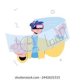 Check out doodle mini illustration of vr business 