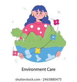 Check out doodle mini illustration of environment care 