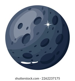 Check out flat design of moon eclipse