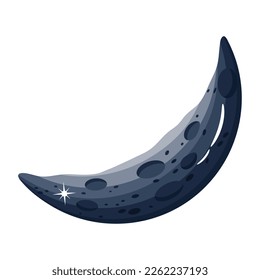 Check out flat design of moon eclipse