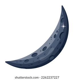 Check out flat design of moon eclipse