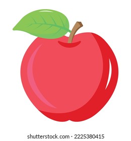 Check out flat icon of apple fruit 