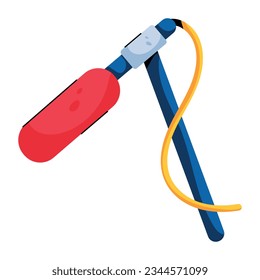 Check out flat icon of singing mic 