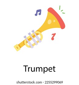 Check out flat icon of trumpet 