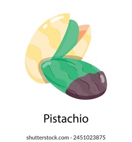 Check out flache Aufkleber der Pistazie