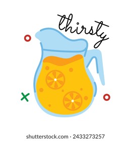 Check out flat sticker of ramadan drink 